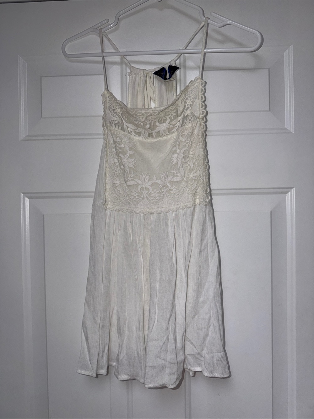 Blue Rain Cream Lace Bodice Summer Tank